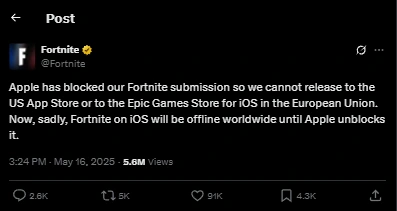 PlayKami Tweet Epic Games