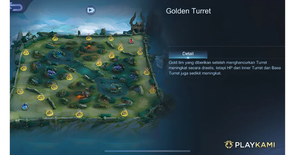Fitur Map Baru Golden Turret